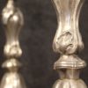 Pair of Italian silvered metal candelabra Pair of Italian silvered metal candelabra
