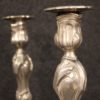 Pair of Italian silvered metal candelabra Pair of Italian silvered metal candelabra