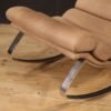 Italian design rocking armchair in leather