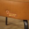 Italian design armchair in faux leather