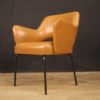 Italian design armchair in faux leather
