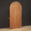 Italian design console with mirror in wood and brass