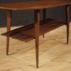 Italian design coffee table in teak wood