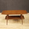 Italian design coffee table in teak wood