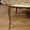 French coffee table with onyx top