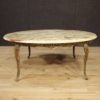 French coffee table with onyx top