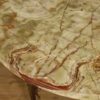 French coffee table with onyx top