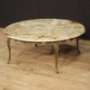 French coffee table with onyx top