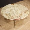 French coffee table with onyx top