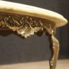French coffee table with onyx top