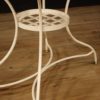 Italian dressing table with chair in painted iron