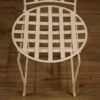 Italian dressing table with chair in painted iron