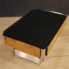 Italian design coffee table in wood, metal with mirror top