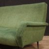 Italian design sofa in fabric with metal legs