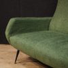Italian design sofa in fabric with metal legs