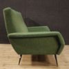 Italian design sofa in fabric with metal legs