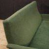 Italian design sofa in fabric with metal legs