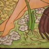 Italian decorative panel in Manara style signed and dated 1992 Italian decorative panel in Manara style signed and dated 1992