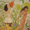 Italian decorative panel in Manara style signed and dated 1992 Italian decorative panel in Manara style signed and dated 1992