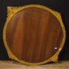 Round Italian mirror in golden wood Round Italian mirror in golden wood