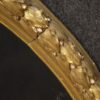 Round Italian mirror in golden wood Round Italian mirror in golden wood