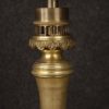 Antique pair of French lamps in gilt bronze and brass from 19th century