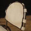 4 Italian chairs in steel and fabric by Bazzani design
