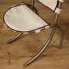 4 Italian chairs in steel and fabric by Bazzani design
