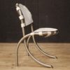 4 Italian chairs in steel and fabric by Bazzani design