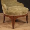 Pair of Italian velvet armchairs in Louis XV style