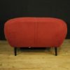 Pair of Italian design sofas in red fabric Pair of Italian design sofas in red fabric