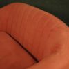 Pair of Italian design sofas in red fabric Pair of Italian design sofas in red fabric