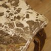 Italian golden coffee table with marble top