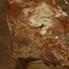 Italian golden coffee table with marble top