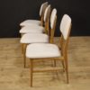 4 Italian design chairs in gray fabric