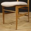 4 Italian design chairs in gray fabric