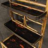 French étagère in bamboo and lacquered chinoiserie wood