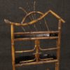 French étagère in bamboo and lacquered chinoiserie wood