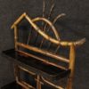 French étagère in bamboo and lacquered chinoiserie wood