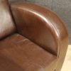 English leather armchair