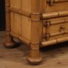 French wardrobe in fake bamboo with mirror