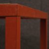 Pair of Italian design coffee tables in metal with glass top Pair of Italian design coffee tables in metal with glass top