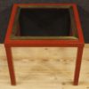 Pair of Italian design coffee tables in metal with glass top Pair of Italian design coffee tables in metal with glass top