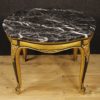 Lacquered and gilded Spanish table with marble top