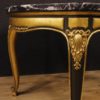 Lacquered and gilded Spanish table with marble top