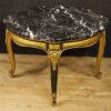 Lacquered and gilded Spanish table with marble top