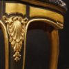 Lacquered and gilded Spanish table with marble top