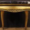 Lacquered and gilded Spanish table with marble top