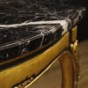 Lacquered and gilded Spanish table with marble top