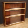 Pair of Italian bookcases in walnut wood